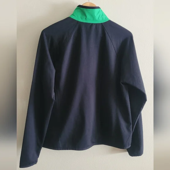 Ralph Lauren full zip lightweight jacket Women's XL black, green & purple trim - Picture 9 of 11